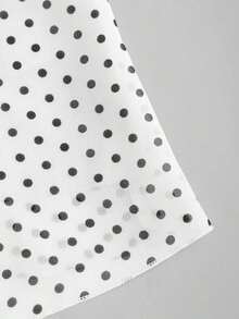 Top corto de tirantes con estampado de lunares lindo y encantador para mujer, para uso casual - Blanco - Ver 5