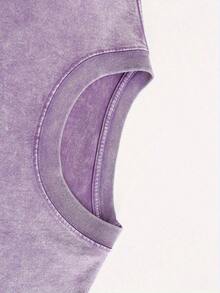 Camiseta de manga corta con cuello redondo de algodón lavado de 230g, diseño Tulipán, patrón innovador, nuevos estilos de primavera y verano para hombres y mujeres, a la moda y con estilo, ropa holgada con un diseño retro y desgastado - Camiseta unisex de algodón holgada de manga corta con cuello redondo estilo vintage urbano, 100% algodón, estampado desgastado - Transpirable y agradable para la piel. - Negro - Ver 8