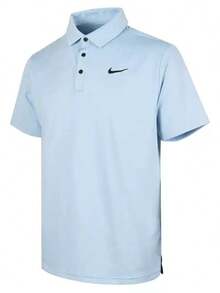 Nike 網球T卹夏季新款男子短袖翻領運動休閒POLO衫 - 淺藍色 - 查看 2