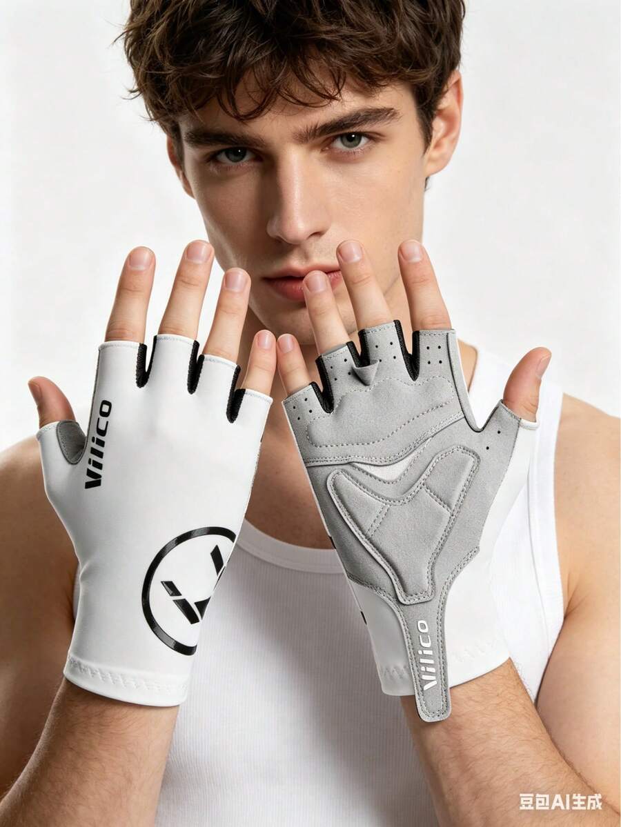 VILICO Sports Gloves, Breathable And Comfortable, Non-Slip, Shock-Absorbing, Adjustable Tightness, Suitable For All Seasons, Suitable For Both Men And Women, Suitable For Outdoor Cycling And Running - Multicolor - View 1