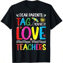 1 Piece Inspirational T-Shirt With Daddy Shark Puzzle Piece Design For Autism Awareness, For Women, Men, Gift T-Shirt, Matching Family T-Shirts, Casual Style, Unisex, Party T-Shirt, Sizes S-5XL, 100% Cotton, Black, 180g, 100% Cotton, All Designs Are Printed. Unisex. - 黑色 14 - 查看 8