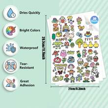 10/30 Sheets Clear Printable Sticker Paper For Inkjet Printer - Waterproof Transparent PE Sticker Paper, Vibrant Colors, Easy To Peel For DIY Crafts, Scrapbooking, Photo Album - A4 Transparent - View 7