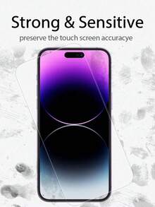 BOLLYMORE 3pcs Tempered Glass Screen Protector Compatible With IPhone 17/16/16 Plus/16 Pro/16 Pro Max/15/14/13/12/11 Pro Max/X/XS/XR/Mini/7/8/14 Plus, Also Suitable For 14/15 Pro Max, Ideal Gift For Birthday, Family, Friends, Essential For Phone Screen Protection And Accessories - Clear - View 3