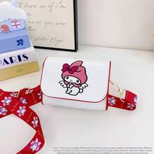 SANRIO 三丽鸥卡通公主包，PU防水零钱包 - 可调节轻便肩带女士化妆包，耐用涤纶手提包，可爱防盗钱包，适合日常使用/旅行 - 情人节礼物、妇女节特别礼物、返校季礼物、可爱卡通单肩包、防水斜挎包、时尚动漫手提包、生日礼物、甜美可爱设计、生日礼物、派对礼物、万圣节礼物、复活节礼物、圣诞节礼物 - 彩色 - 查看 16
