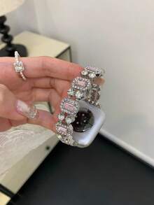 1条女童大号立方氧化锆弹力手链，兼容45mm、44mm、40mm、49mm、46mm、41mm、38mm、42mm表带，不锈钢表带，适用于小米Series 11、10、Ultra、9、8、7、6、SE、5、4、3、2、1、18mm、20mm、22mm表带，适用于小米3/4 Pro、8-9、10-11、小米8/9、小米8/9 Pro、 4/5/6，通用表带 - 彩色 - 查看 13