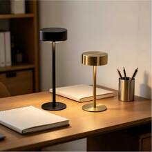 Kexinlighting 1pc Cordless Rechargeable LED Desk Lamp With Touch Dimmer & Color Changing Function, USB-Powered (No External Power Needed) - Adjustable Arm, Rust-Resistant Metal Construction - For Home, Office, Study, Bedroom, Bar - One Size Fits All - View 4