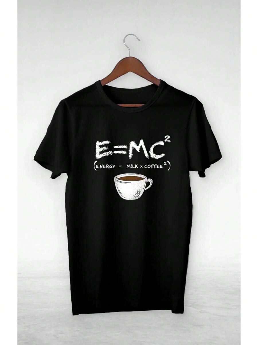Unisex Oversized T-Shirt For Men And Women With Coffee Print E MC, Loose And Comfortable - Back - View 1