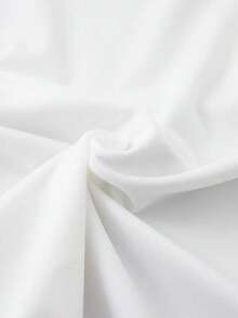 Camiseta de manga corta con cuello redondo y estampado de moda, top casual de manga corta para primavera y verano, ropa de mujer - Blanco - Ver 6