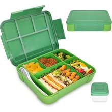 1330ml Adult Bento Lunch Box With Compartments, Leakproof Meal Prep Container With Utensils, Suitable For Office And School Lunch, Microwave , Back To School - Multicolor - View 23