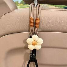 1 buah Pengait Belakang Jok Mobil, Gantungan Tas Tangan & Dompet, Pengait Sandaran Kepala yang Praktis, Aksesori Dekorasi Mobil, Trim Interior - Pengait tali bunga kecil - View 4