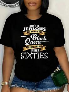 Suave, transpirable y ligera para comodidad durante todo el día. Camiseta casual de manga corta, un clásico top de cuello redondo para primavera y verano que favorece todas las formas del cuerpo y es fácil de combinar con jeans, shorts y leggings. - Negro - Ver 7