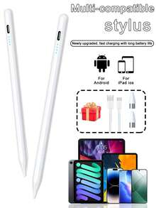This Stylus Pen Is Compatible With IPad/Android/ Phones And Tablets, Supports USB Fast Charging, Tilt Sensitivity, Full-Screen Palm Rejection Design, Magnetic Design, And Comes With Dual Replacement Nibs. Suitable For IPad, IOS And All Touch Screen Devices. Compatible With 2018-2024 R3/4/5, Compatible With Pad Mini 5/6, Compatible With Pad 6/7/8/90, Compatible With IPad Pro - View 13