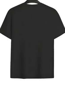 Camiseta de manga japonesa para hombre - Camiseta de anime de héroe de acción, adecuada para cosplay, de corte holgado y cuello redondo, estilo urbano, lavable aáquina, para convenciones de cómics, gimnasio y uso diario (no transparente). - Negro - Ver 2