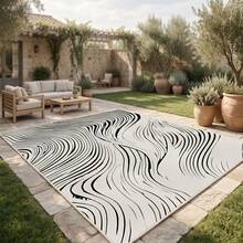 1PC Rug, Carpet, Area Rug, Doormat, Nordic Modern Abstract Geometric Line Outdoor Carpet, Suitable For Entryway, Balcony, Garden, Outdoor, Patio, Living Room, All-Season Soft Machine Washable Rug Mat, Home Decor - Multicolor 1 - View 7