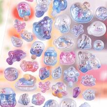 Charming 3D Cartoon Stickers - 3D Gem Crystal Stickers, Suitable For Various Projects, Containing Exquisite Food And Marine Life Designs, Great For Phones, Water Bottles And Laptops - Multiple Colors (style/packaging Random) - View 4