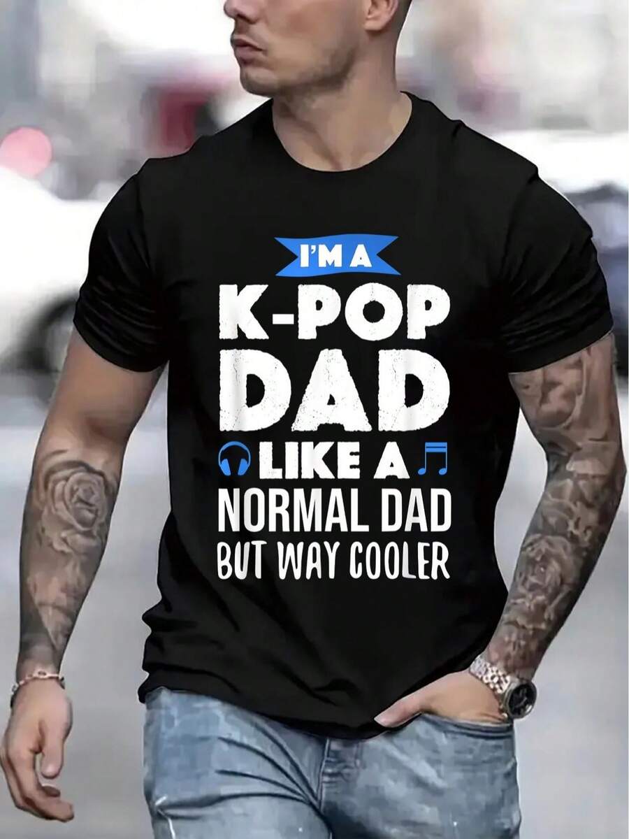 Men's Casual Short Sleeve T-Shirt, 1 Piece, 100% Heavy Cotton - Comfortable Crew Neck, Soft And Adorable T-Shirts, Loose And Comfortable - Back - View 1