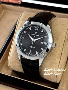 Pablo Raez 1pc Fashion Men's Watch Stainless Steel Original Charming Men's Watch Silver Luxury Brown Black Soft Comfortable PU Leather Classic Diamond Designer Dial With Date Function 50M Water Resistant Brand New AAA Grade Men's Quartz Casual Clock Suitable For Boy Friend Or Family Father's Day Gift Suitable For Daily Life/Work/Party Decoration Dress Watch Graduation Ceremony Wedding Birthday Gift - one-size - View 16