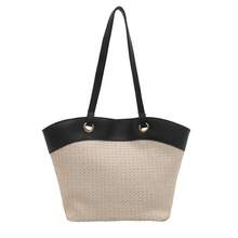 BV Bottega Small Andiamo Bolso de mujer tejido a mano de cuero genuinoBolsodebolso de manotipocuboconpatróntejidoparamujer,bolsodemarca,elegantebolsodemanoparaseñorabolsaderegaloexquisita,bolsodebolso de manodelujoparamujer,bolsocruzadodemodaparamujer,adecuadoparachicas,estudiantesnivel universitariodamasdeoficina,madresdemedianaedadparausodiario,comprasoficina,clase,reuniones,citas,actividadesalairelibretambiénunregaloidealparaBolso de paja retro francés para mujer, adecuado para vacaciones y playa, casual y elegante, versátil bolso de hombro estilo cesta, bolso tejido a la moda. - Arroz integral grande - Ver 7