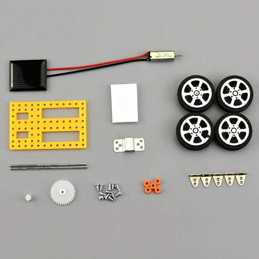 Kids' Powered Assembly Toy Car, STEM Science Experiment Kit, Vehicle Model, Creative Handmade Birthday Gift - 1 - View 1