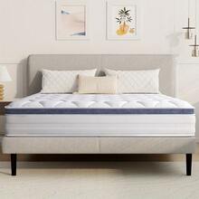 22/25cm Memory Foam Hybrid Mattress, Silent Innerspring & Pocket Springs For Cool-Sleep Comfort, Single,  Double, Double Sizes, Mattress In A Box - 25cm Grey - View 5