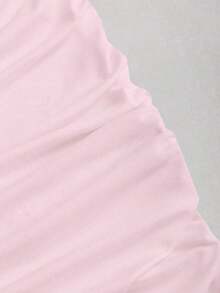 Vestido mini ajustado y sexy para mujer con hebilla metálica sin tirantes - Rosa - Ver 6