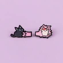2pcs/Set Pin Enamel dan Bros Lencana untuk Ransel Tas Punggung Dekorasi Keren untuk Hadiah Teman - MultiWarna - View 9
