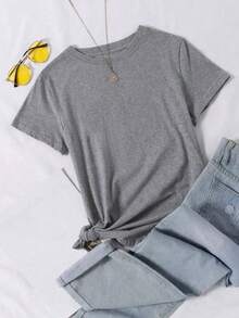 Women's T-Shirt - 灰色 - 查看 5