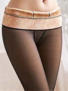 Quần legging len dày dặn, ấm áp 220g dành cho nữ mùa thu/đông, thoáng khí, ôm sát, giữ ấm. - Nhiều màu - Xem 10