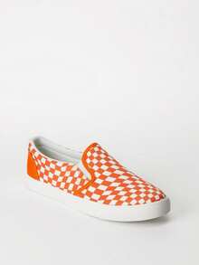 Women Lexy Slip-On Sneaker Slip On Versatile Fashionable Sneakers Outdoor Commuting Comfort Work Shoes For All Seasons - 橘色 - 查看 2