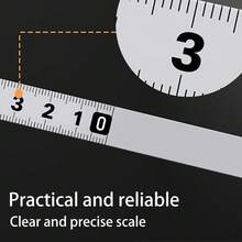 1m/2m/3m/5m Self Adhesive Measuring Tape, Metric Imperial Double Scale Workbench Ruler, Sticky Back Bench Tape For Miter Saw Table, Cuttable Peel Stick Ruler For Woodworking, Drafting, Craft - Multicolor - View 4
