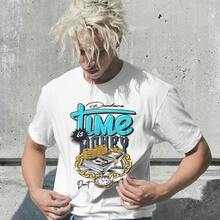 Dunkare Sneaker Match Graphic T-Shirt For Men And Women - Retro Gamma Blue 11s Streetwear | Unisex, Regular Fit, Vintage Style Y2K - 懷特--時間就是金錢 - 查看 2
