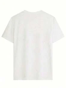 Women's Graphic T-Shirt, Short Sleeve, Round Neck, Basic, Comfortable, Cool, Lightweight, Modern, Youthful, Casual, Hummingbird Print, Cute, Tender, Spring/Summer - 白色 - 查看 8