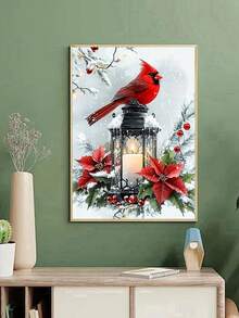 1pc DIY Diamond Painting, Rhinestone Embroidery, Animal & Bird Design, Home Decor, Full Drill, 30*40cm/40x50cm - Sets - View 5
