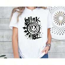 Camiseta de manga corta 2024 Blink 182, Camiseta Blink 182 One More Time, Ropa para adolescentes y niñas, Camisetas para niños y niñas, Ropa para niñas jóvenes, Conjuntos familiares a juego, Ropa de anime, Regalo para niños y niñas, 100% algodón. - Blanco - Ver 6