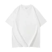 Rabbit Print T-Shirt, Casual Short Sleeve Crew Neck Easter T-Shirt, Women's Clothing - Unisex Urban Vintage Style, Loose Fit 100% Pure Cotton T-Shirt - 黑色 - 查看 3