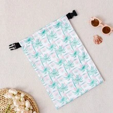 1個輕量可重複使用旅行收納袋，多功能收納袋，游泳袋適用於泳衣或游泳裝備。特點包括設計、防水且加厚聚酯纖維面料，以及高品質防水設計。有多種圖案可選，戶外運動休閒袋，旅行化妝袋適用於游泳、健身、瑜珈和露營。夏季旅行泳池用品、海灘用品、海灘配件、游泳池配件、旅行袋、海灘袋、運動斜背包、旅行行李袋 - 彩色 - 查看 16