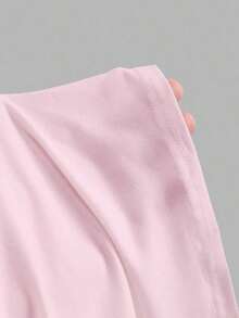 Vestido mini ajustado y sexy para mujer con hebilla metálica sin tirantes - Rosa - Ver 3