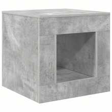 vidaXL Concrete Grey Living Room, Study, Cafe, Garden, Pool Area, Beach, Coffee Table, Side Table, Easy To Assemble, Home Accessories For Furniture. - Grey - View 8
