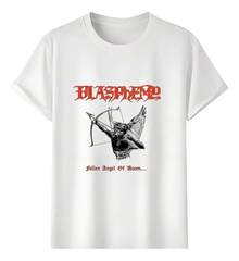 Camiseta Muscle Freaks Blasphemy Fallen Angel Estilo Gótico - Blanco - Ver 1