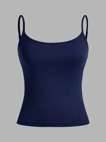 Set de 3 camisetas de tirantes ajustadas informales para mujer, adecuadas para el verano - Multicolor 10 - Ver 6