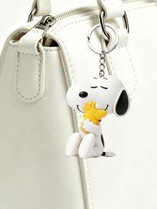 SNOOPY Three-Dimensional Soft Rubber Figure Cute Soothing Lightweight Hanging Keychain For Keys Luggage Cases Bag Charm Decoration - Multicolor - View 5