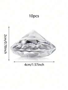 5/10pcs Acrylic Rhinestone Table Place Name Card Holder, Crystal Table Number Stand, Party Decorations For Birthday, Wedding, BabyShower, Valentine Day - Silver - View 13