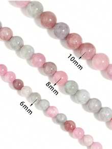 1 sợi hạt đá Chalcedony tự nhiên Alxa chất lượng cao 6/8/10mm để làm trang sức DIY vòng tay và vòng cổ. - Nhiều màu - Xem 9