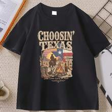 Vintage Country Music T-Shirt For Men And Women, Retro Western Cowboy T-Shirt, Soft And Breathable, Crew Neck, Unisex Clothing - 款式 - 查看 1