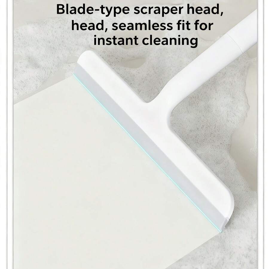 Glass Surface Cleaner, Featuring A Durable Plastic And Silicone Structure With A Powerful Scraper, A Suitable Handle For Convenient Cleaning, A Hook For Hanging Storage To Save Space, Suitable For Cleaning Bathrooms, Showers, Kitchens,