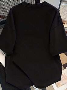 Camisa de mujer, casual, 100% algodón. - Negro - Ver 3