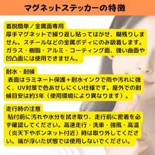 絆創膏デザイン マグネット｜X型バンデージ風｜車のキズ隠し・デコ用｜取り外し簡単・再利用可｜屋外対応フレキシブルマグネット｜102mm - マグネット - チェックする 6