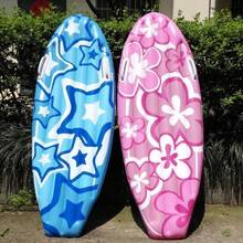 Inflatable Surfboard Hawaii Theme Beach Pool Decor, Suitable For Beach, Tropical, Hawaii Party Decoration, Inflatable Backyard Pool Surfboard - Multicolor - View 7