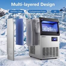 Commercial Spray-Type Ice Maker Machine, Under Counter & Freestanding Ice Making Machine - US B Type Plug(110-127V) - View 6