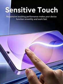 6 pièces Protecteur d'écran en verre trempé compatible avec Samsung Galaxy S26 S25 S24 Ultra S23 S22 S21 Plus Edge, Galaxy A14 A15 A16 A17 A07 A06 A05 A57 A56 A55 A54 A53 A52 A51 5G 4G, Galaxy S26 S25 S24 Ultra S23 S22 S21 Plus, anti-rayures, anti-traces de doigts, sans bulles, haute clarté, dureté 9H, compatible avec l'appareil, accessoire de téléphone transparent - Transparent - Voir 3